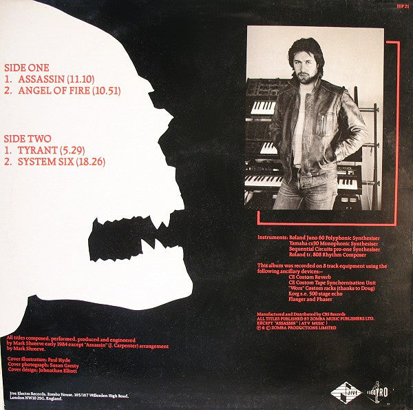 Mark Shreeve – Assassin - 1984 UK Pressing, Rare!