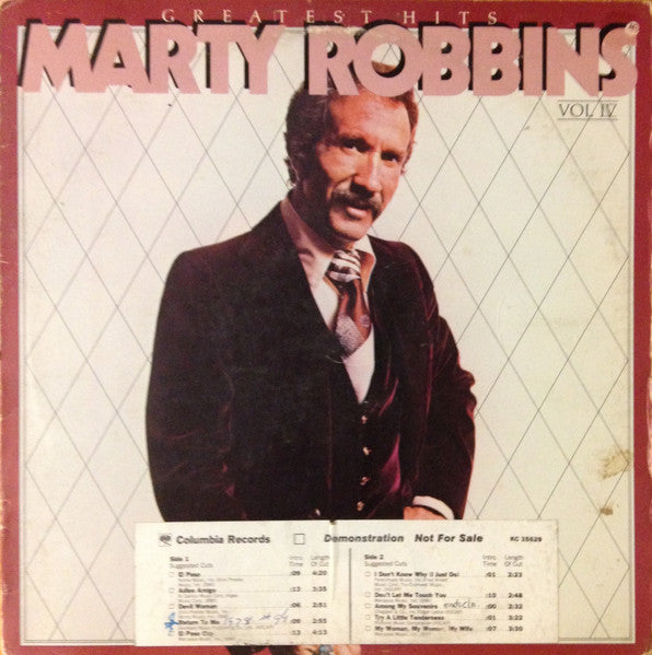 Marty Robbins – Greatest Hits Vol. IV US Pressing