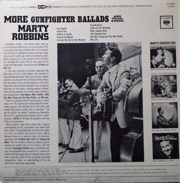 Marty Robbins – More Gunfighter Ballads And Trail Songs