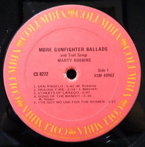 Marty Robbins – More Gunfighter Ballads And Trail Songs