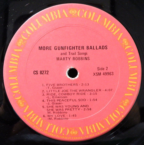 Marty Robbins – More Gunfighter Ballads And Trail Songs