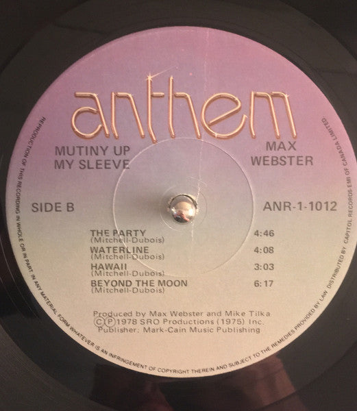 Max Webster – Mutiny Up My Sleeve VinylPursuit.com