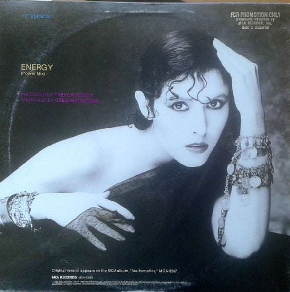 Melissa Manchester – Energy  US Pressing - 1985 Sealed!