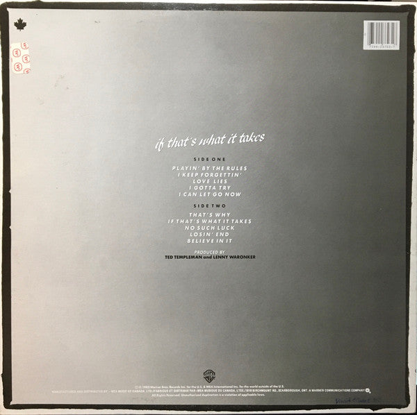 Michael McDonald – If That's What It Takes - 1982