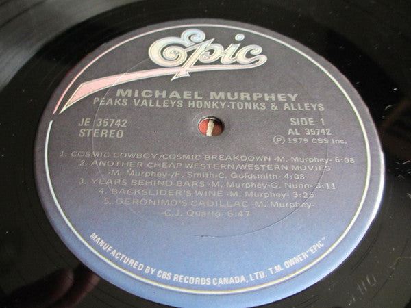 Michael Murphey – Peaks Valleys Honky-Tonks & Alleys - 1979 Original - Bargain! - Vinyl Pursuit Inc