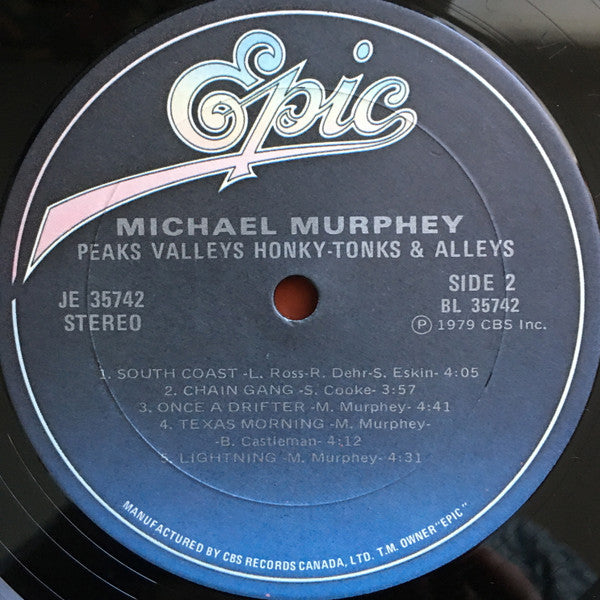 Michael Murphey – Peaks Valleys Honky-Tonks & Alleys - 1979 Original - Bargain! - Vinyl Pursuit Inc