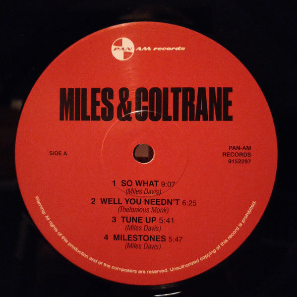 Miles Davis, John Coltrane – Miles & Coltrane - Limited Edition, 180 gm Virgin Vinyl