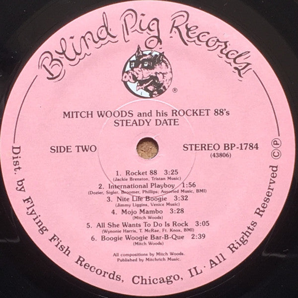 Mitch Woods And His Rocket 88's – Steady Date! US Pressing