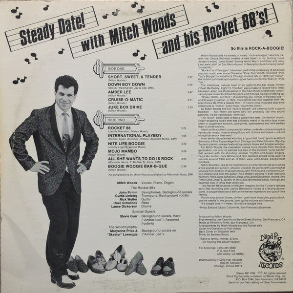 Mitch Woods And His Rocket 88's – Steady Date! US Pressing