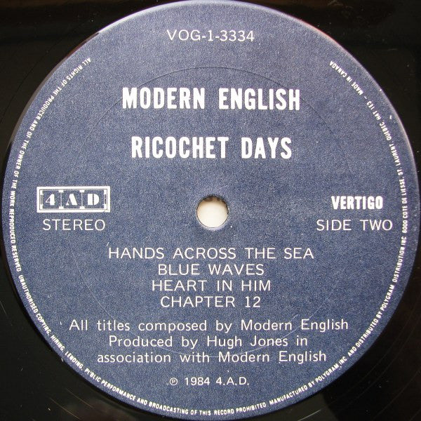 Modern English – Ricochet Days