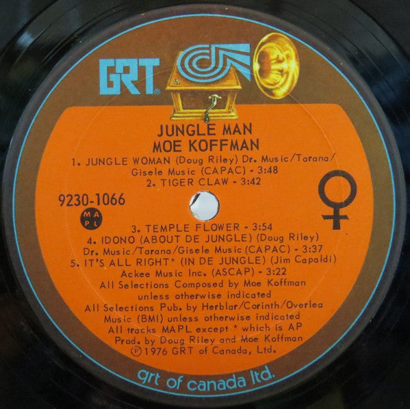 Moe Koffman – Jungle Man - 1976 Original