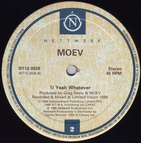 Moev – Yeah Whatever (Extended 12 Inch Single Mix)