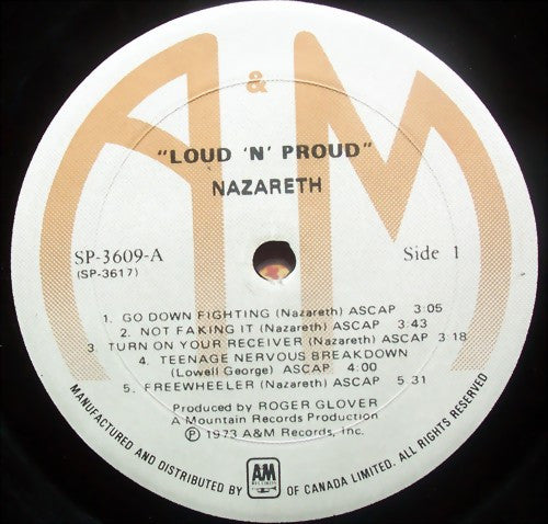 Nazareth – Loud 'N' Proud - 1973