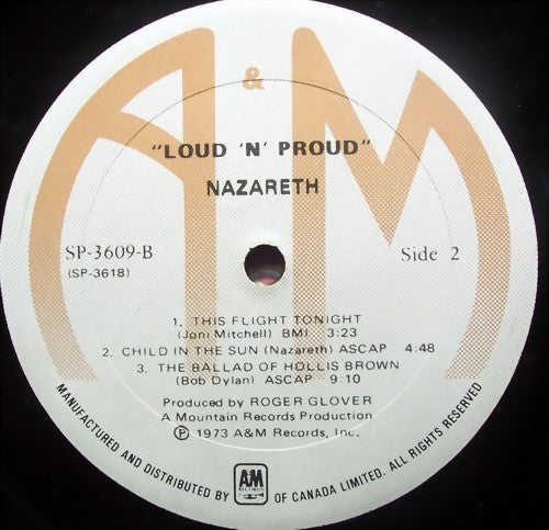 Nazareth – Loud 'N' Proud - 1973