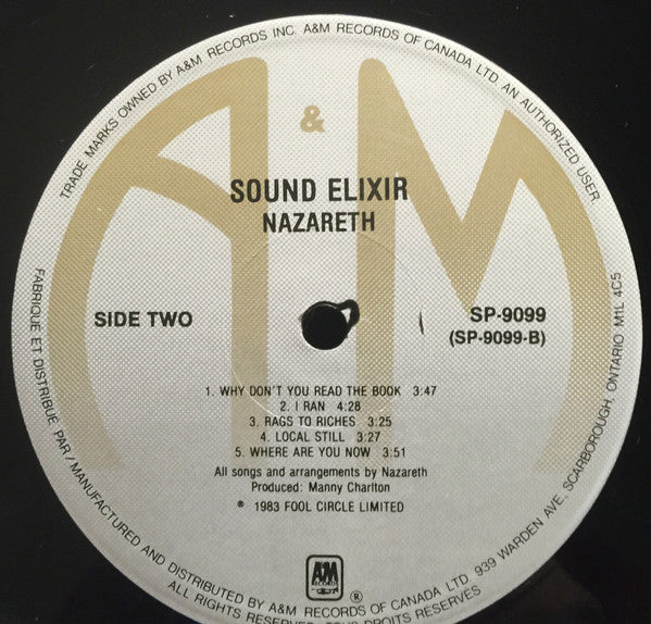 Nazareth – Sound Elixir - 1983 Original