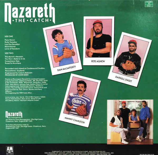 Nazareth – The Catch - 1984 Original Pressing