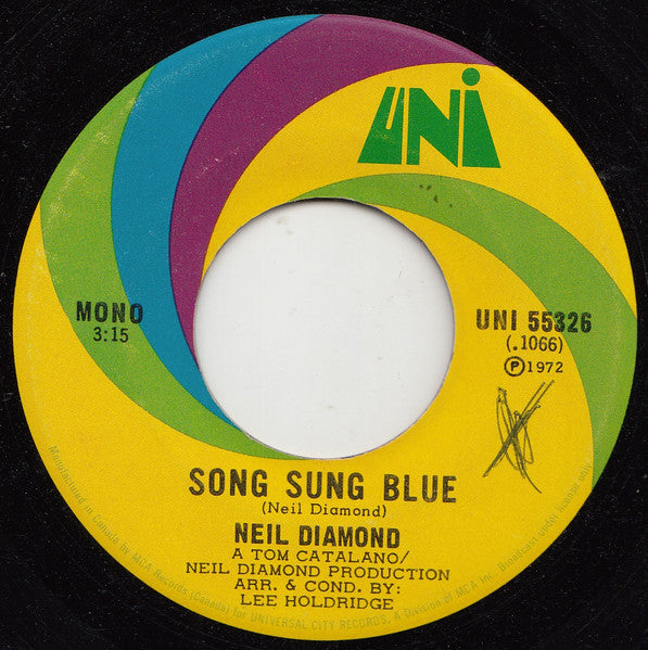 Neil Diamond – Song Sung Blue - 7" Single