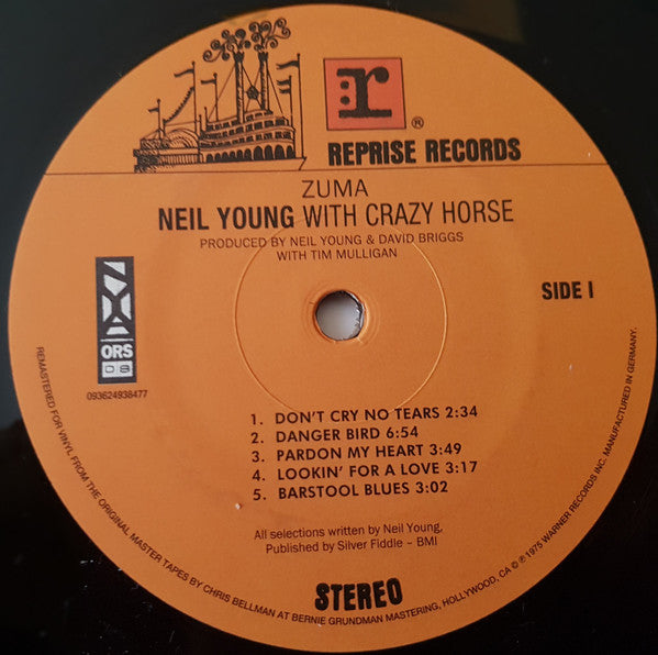 Neil Young With Crazy Horse - Zuma US 2015 Pressing