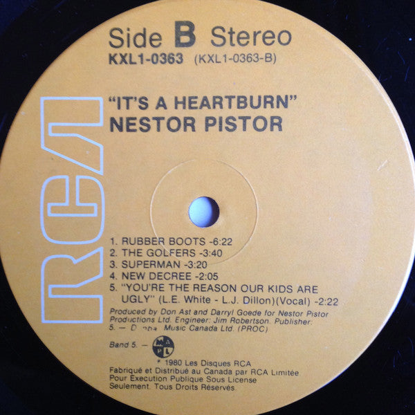Nestor Pistor – It's A Heartburn -1980 Original, SEALED!