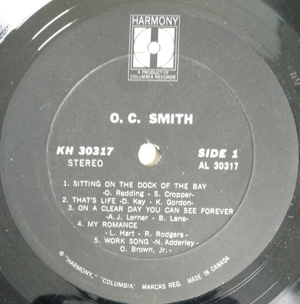 O.C. Smith – O.C. Smith - 1971 Original, Bargain! - Vinyl Pursuit Inc