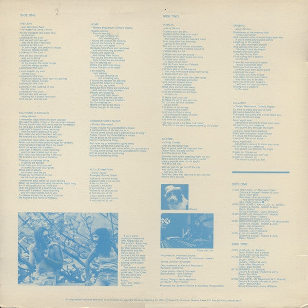 Olomana – Like A Seabird In The Wind - 1976 US Pressing