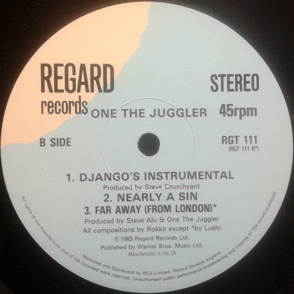 One The Juggler – Django's Coming UK Pressing