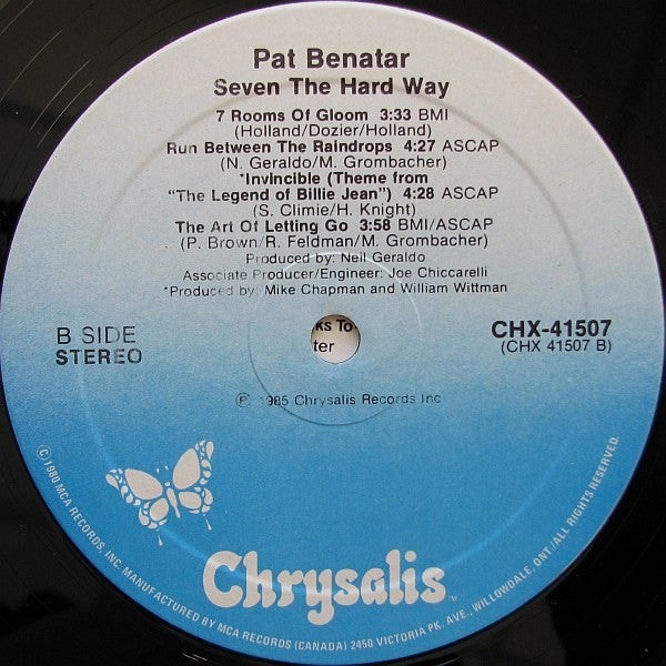 Pat Benatar – Seven The Hard Way - 1985 Sealed!