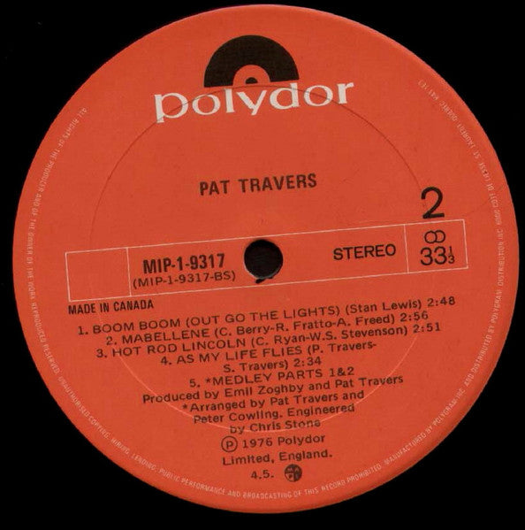 Pat Travers – Pat Travers