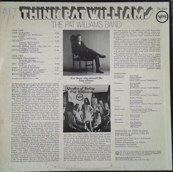 Pat Williams – Think - 1968 US Pressing