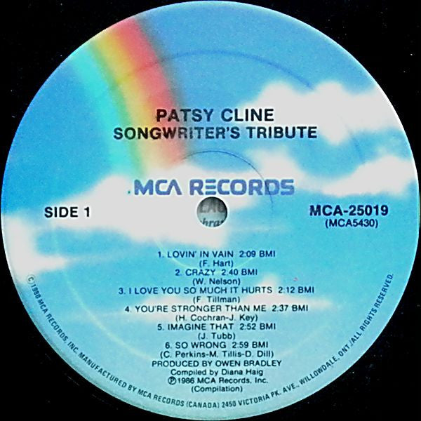 Patsy Cline – Songwriters' Tribute
