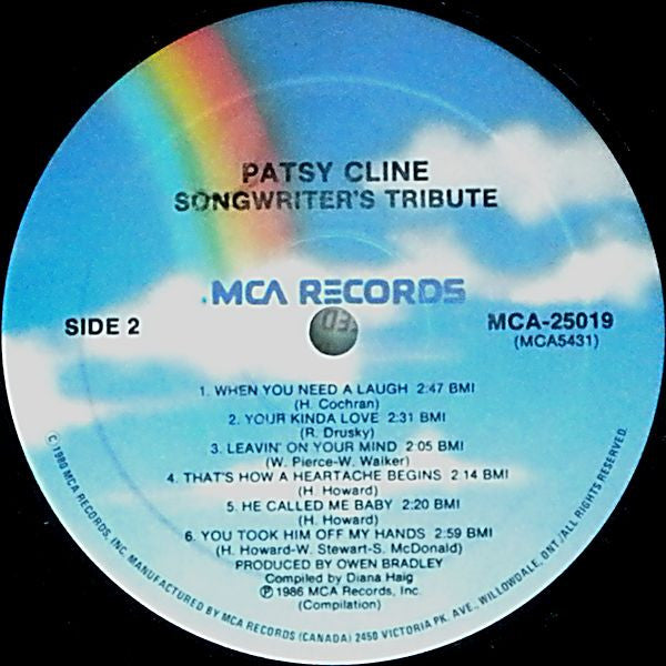 Patsy Cline – Songwriters' Tribute