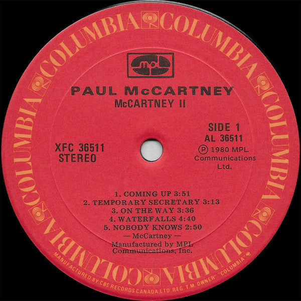 Paul McCartney – McCartney II - 1980