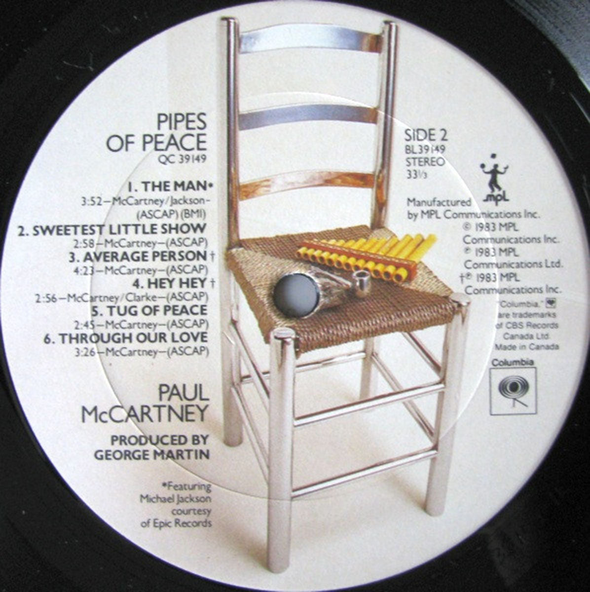 Paul McCartney – Pipes Of Peace - 1983