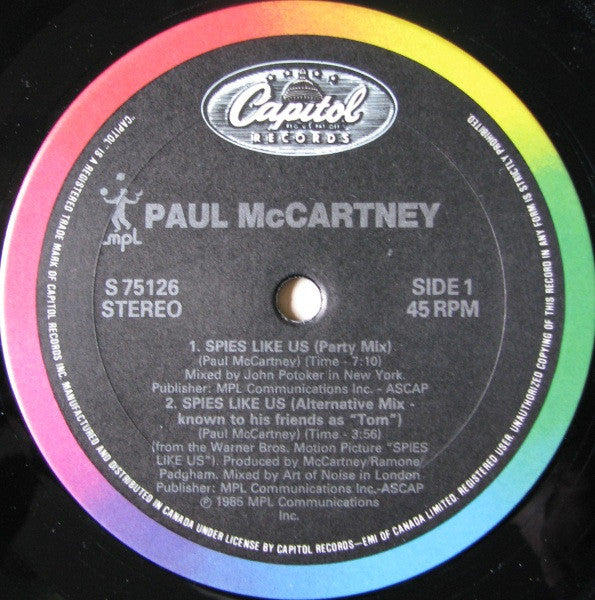 Paul McCartney – Spies Like Us