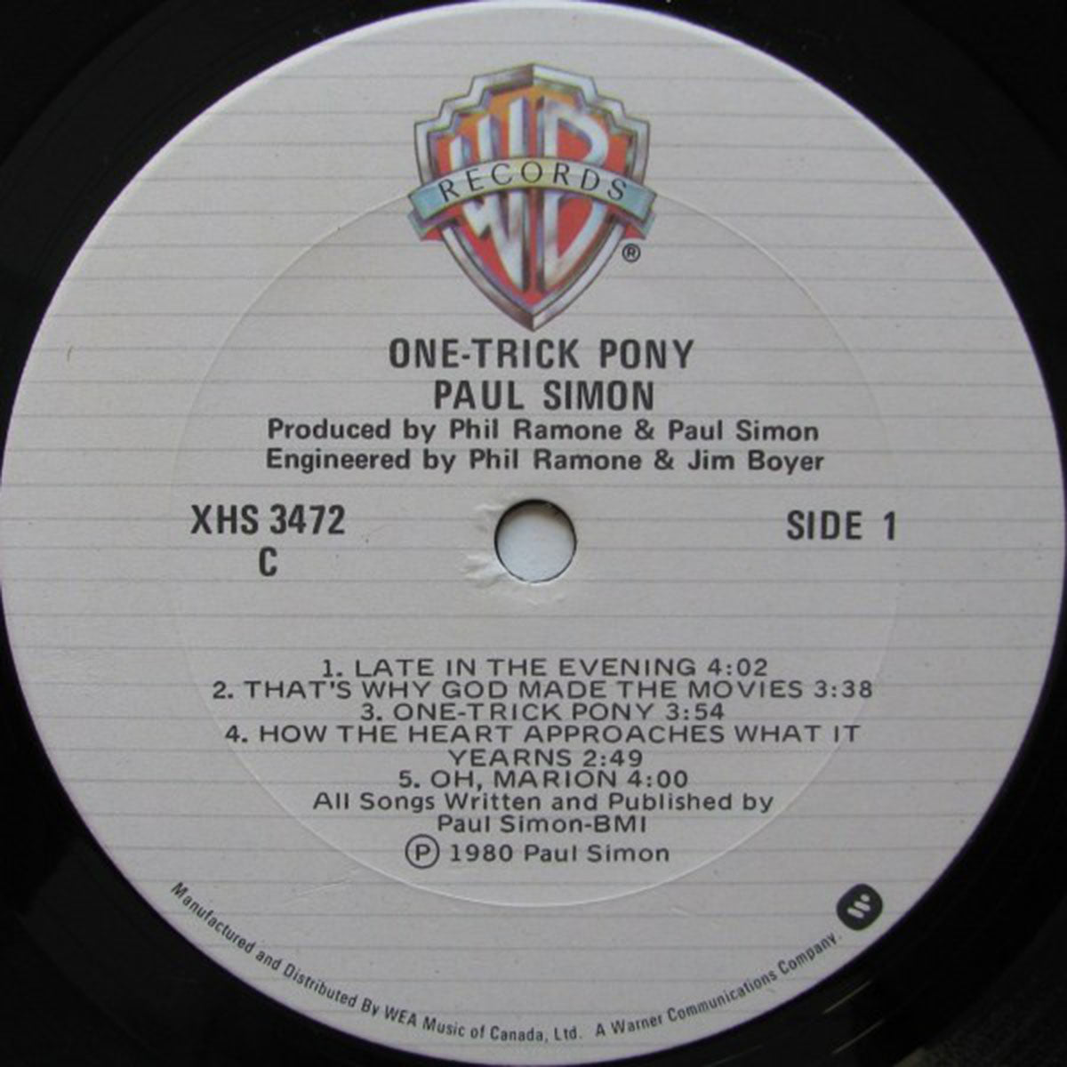 Paul Simon – One-Trick Pony - 1980