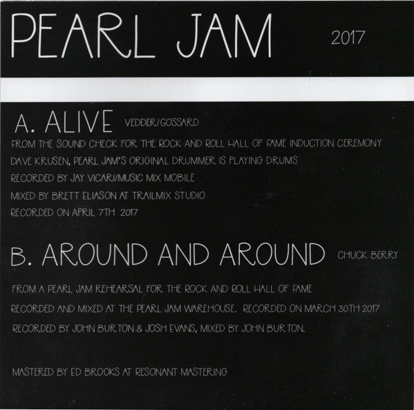 Pearl Jam – Alive - US Limited Edition