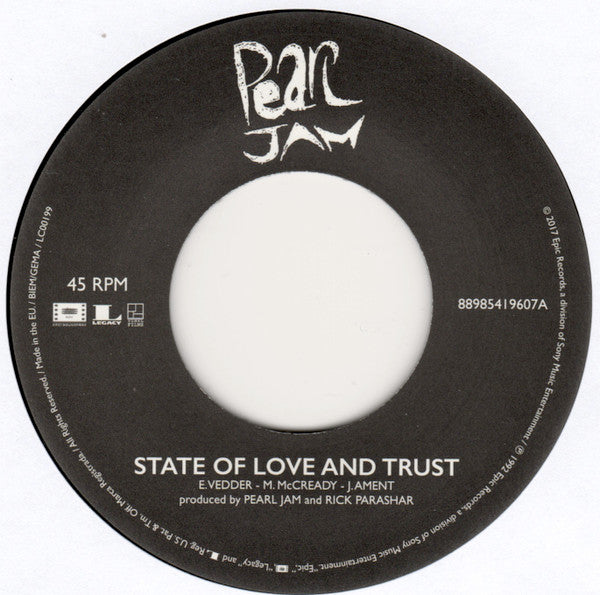 Pearl Jam – State Of Love and Trust b/w Breath - RDS Release, Sealed!