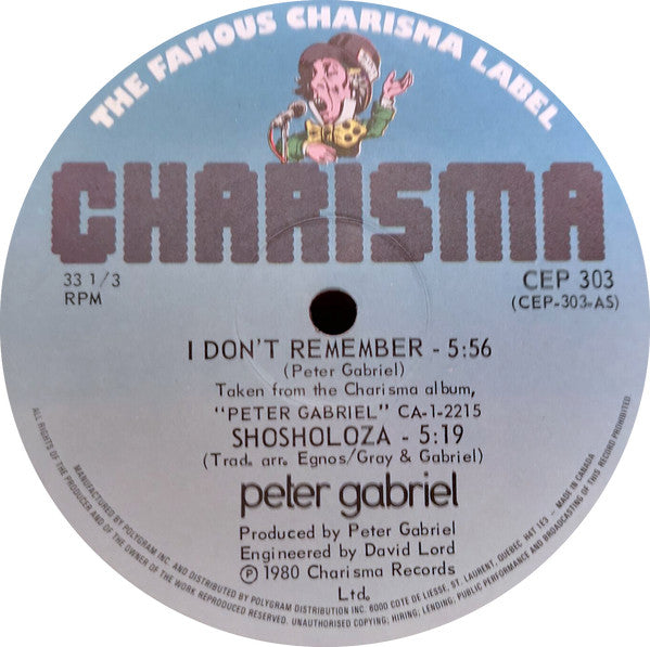 Peter Gabriel – I Don't Remember