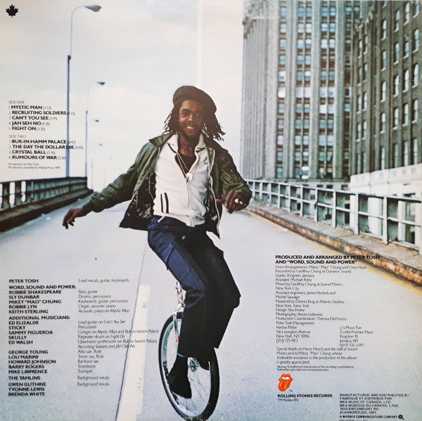 Peter Tosh – Mystic Man - 1979 Pressing!