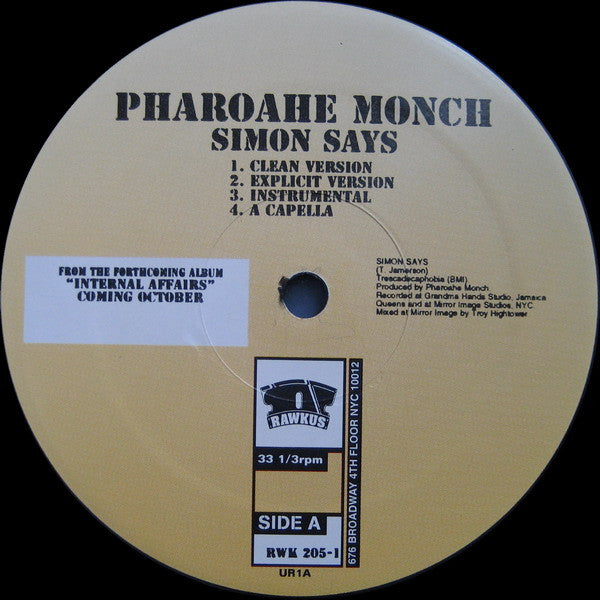 Pharoahe Monch – Simon Says / Behind Closed Doors - US Original