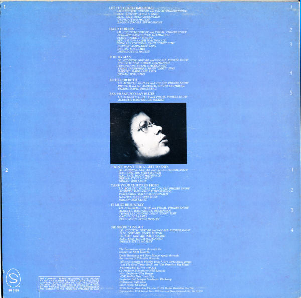 Phoebe Snow – Phoebe Snow - 1974 Original Pressing