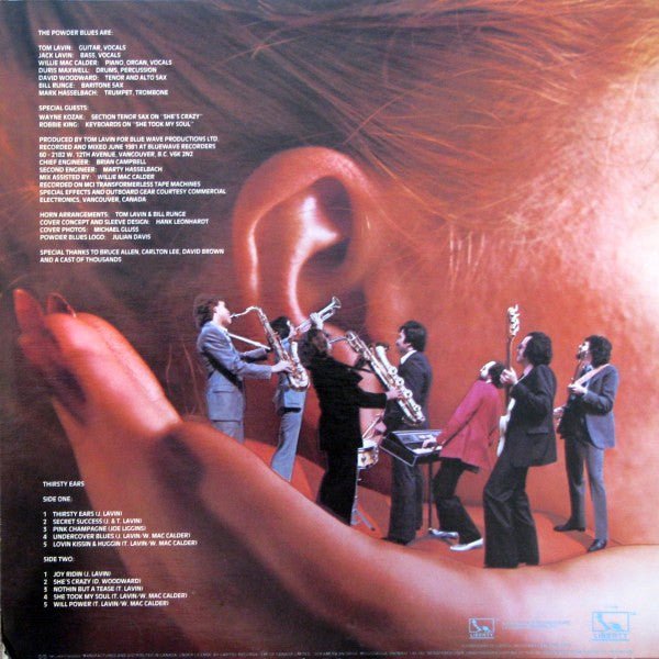 Powder Blues – Thirsty Ears - 1981 - Vinyl Pursuit Inc