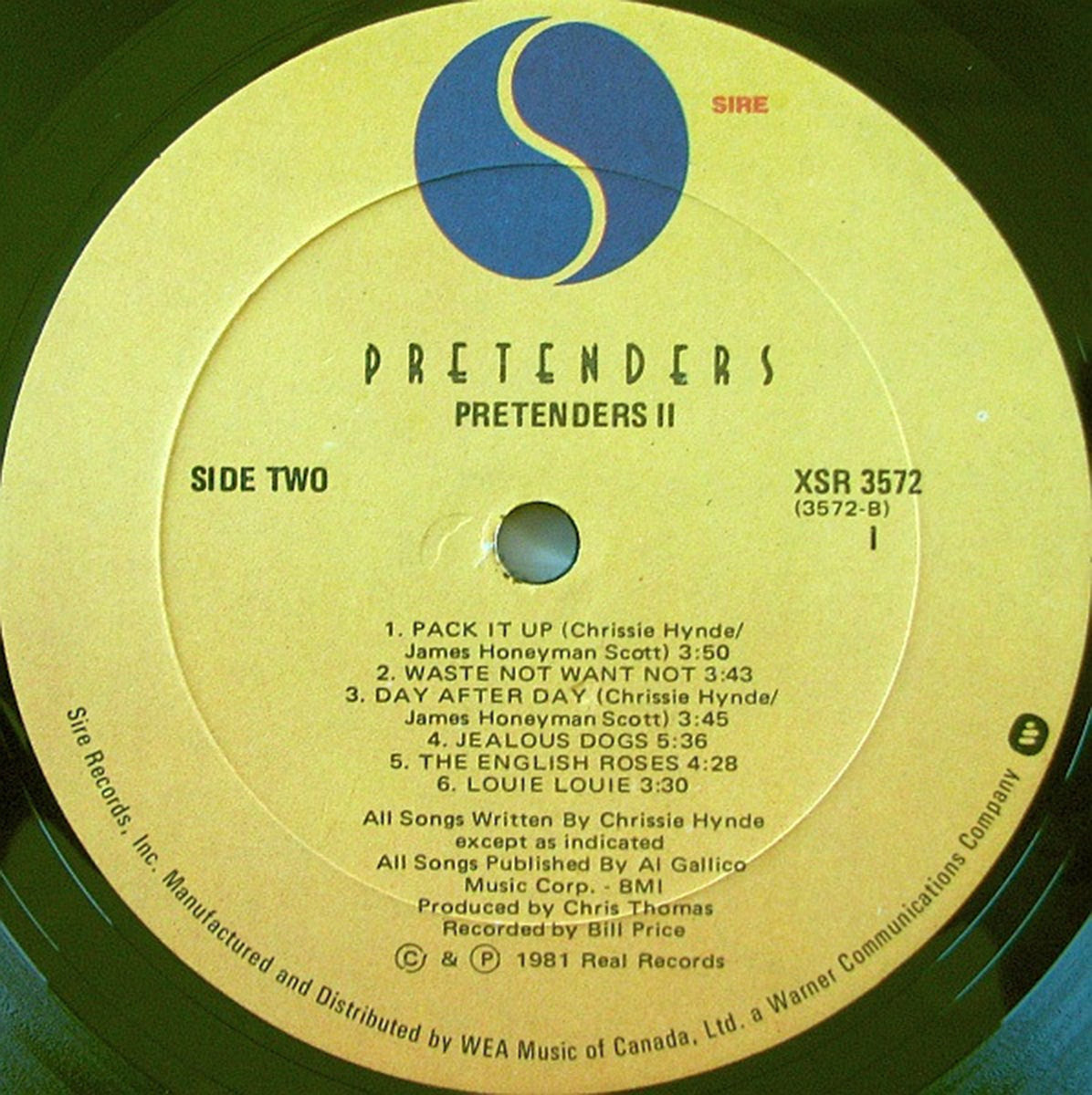 Pretenders – Pretenders II - 1981 Vinyl Pursuit Inc