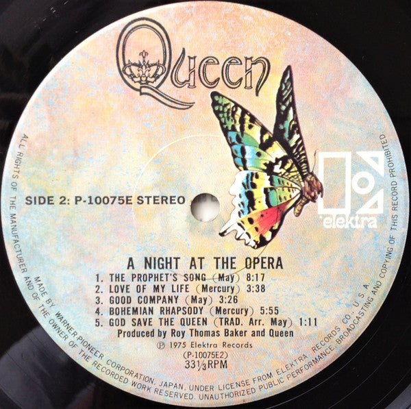 Queen- A Night At The Opera - 1975 Original Japan Pressing