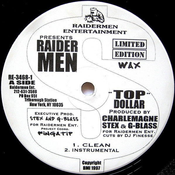 Raider Men – Top Dollar / Strategy US Pressing