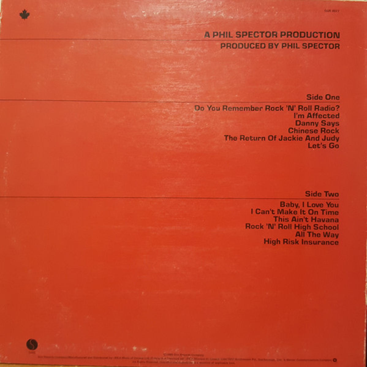 Ramones End Of The Century 1980 Original Vinyl Pursuit Inc