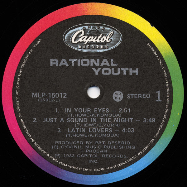 Rational Youth – Rational Youth - 1983