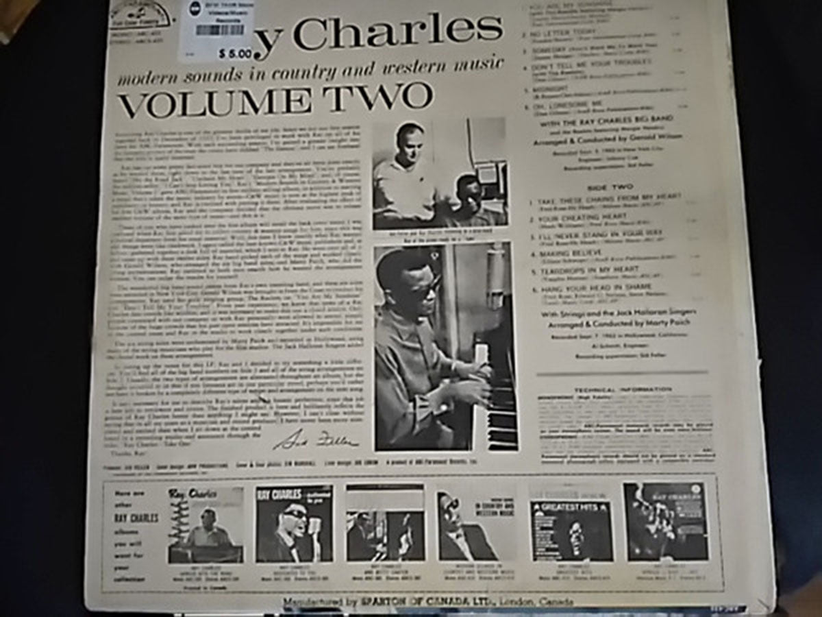 Ray Charles – Modern Sounds In Country & Western Music Volume Two VinylPursuit.com