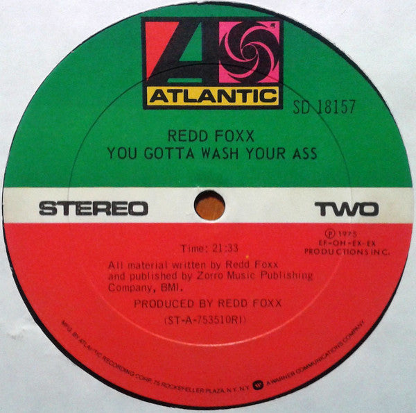 Redd Foxx – You Gotta Wash Your Ass - 1975 US Pressing in Shrinkwrap!