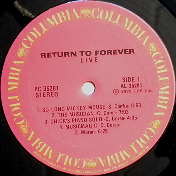 Return To Forever – Live - 1978